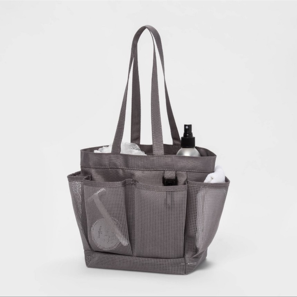 Grey shower caddy